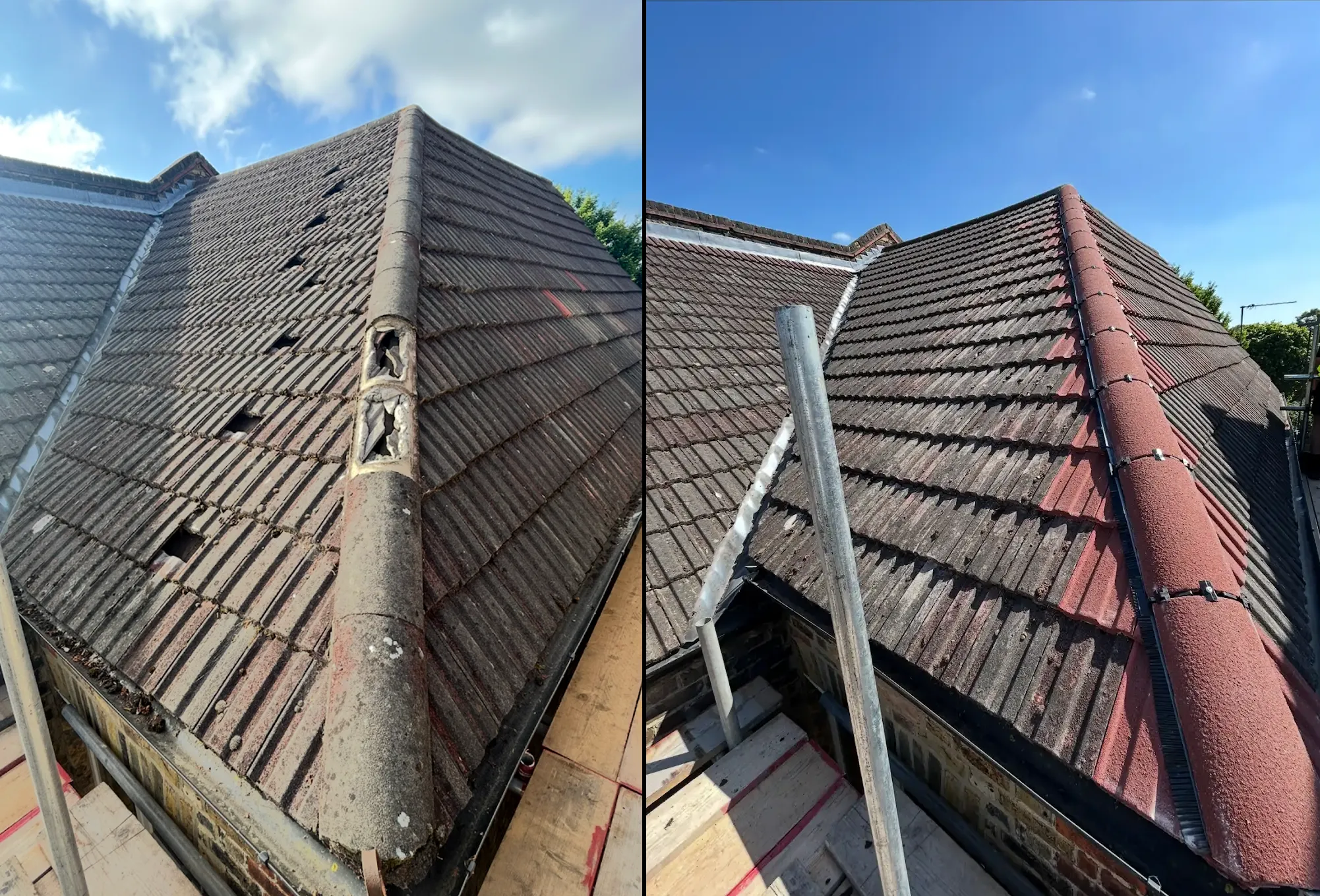 Roof repair carried out by Hills Roofing Ltd in Croydon